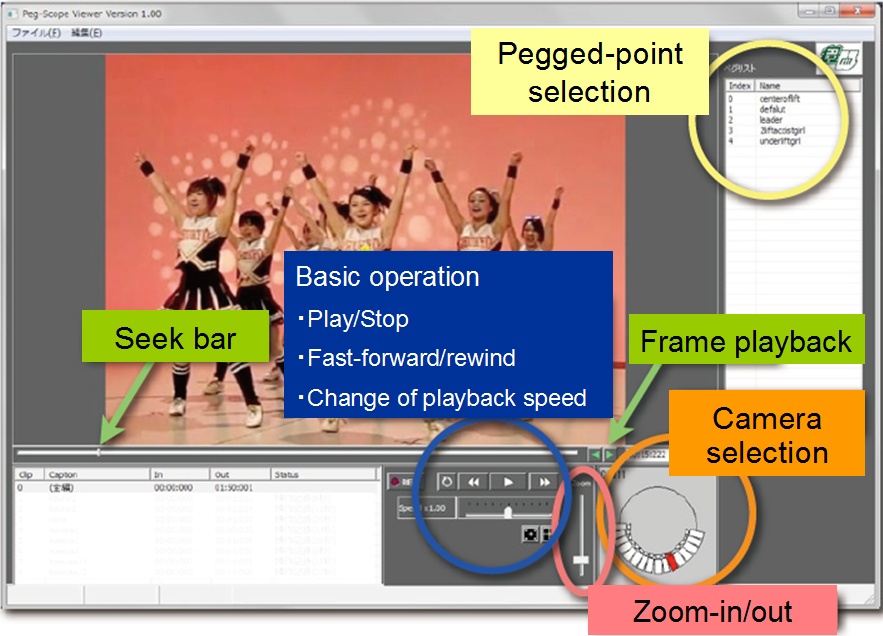 Peg-Scope Viewer(PSV) interface